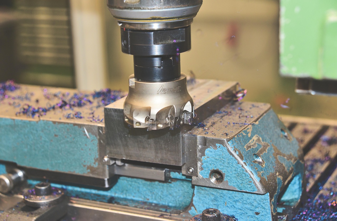 Photograph of metalworking equipment